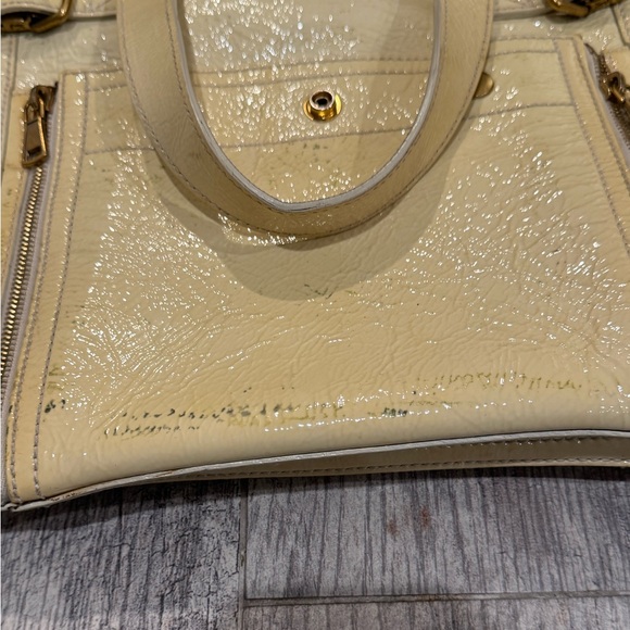 YSL Saint Laurent cream downtown leather Rive Gauche bag - Picture 10 of 11